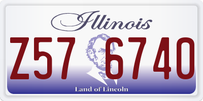 IL license plate Z576740