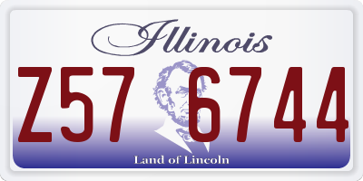 IL license plate Z576744