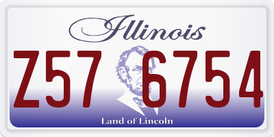 IL license plate Z576754