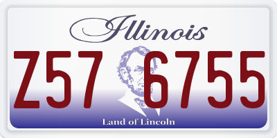 IL license plate Z576755