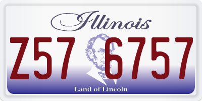 IL license plate Z576757