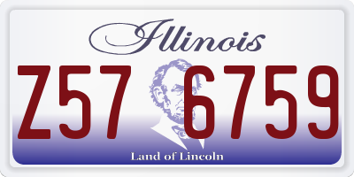 IL license plate Z576759