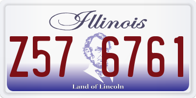 IL license plate Z576761