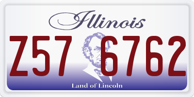 IL license plate Z576762