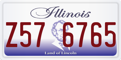 IL license plate Z576765