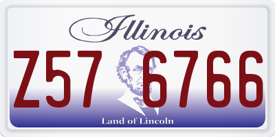 IL license plate Z576766