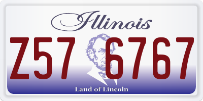 IL license plate Z576767