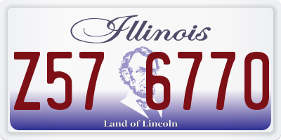 IL license plate Z576770