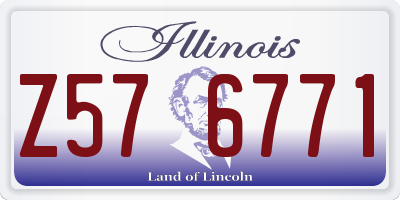 IL license plate Z576771