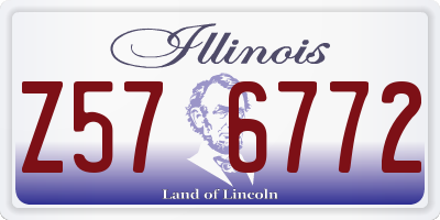 IL license plate Z576772