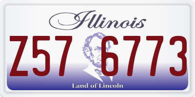 IL license plate Z576773