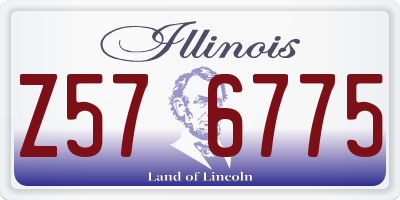 IL license plate Z576775