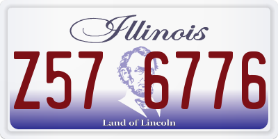 IL license plate Z576776