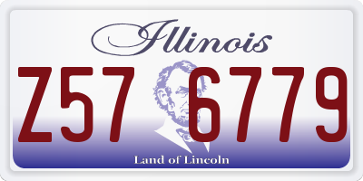 IL license plate Z576779