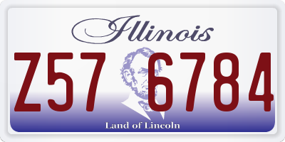 IL license plate Z576784