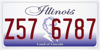 IL license plate Z576787