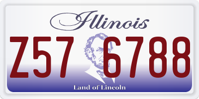 IL license plate Z576788
