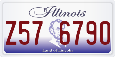 IL license plate Z576790