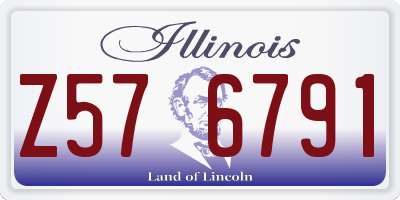 IL license plate Z576791