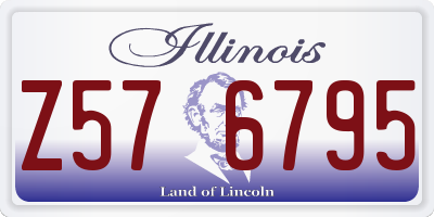 IL license plate Z576795