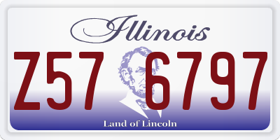 IL license plate Z576797