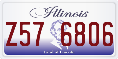 IL license plate Z576806