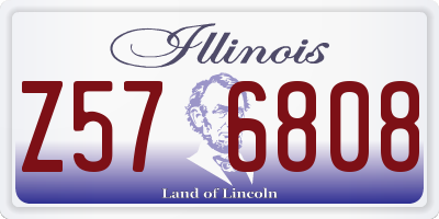 IL license plate Z576808