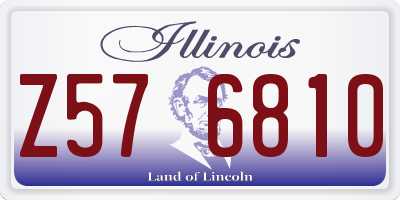 IL license plate Z576810