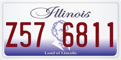 IL license plate Z576811