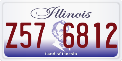 IL license plate Z576812