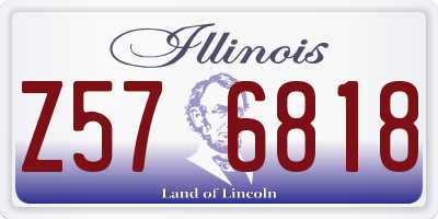 IL license plate Z576818
