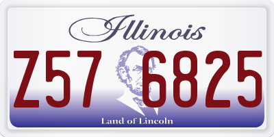 IL license plate Z576825