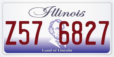 IL license plate Z576827