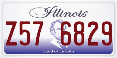 IL license plate Z576829