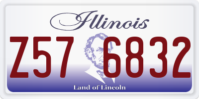 IL license plate Z576832