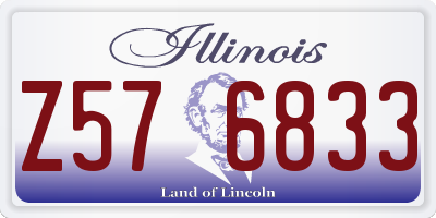 IL license plate Z576833