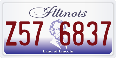 IL license plate Z576837