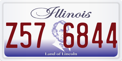 IL license plate Z576844