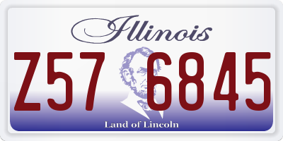 IL license plate Z576845