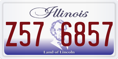IL license plate Z576857