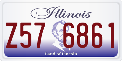 IL license plate Z576861