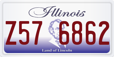 IL license plate Z576862