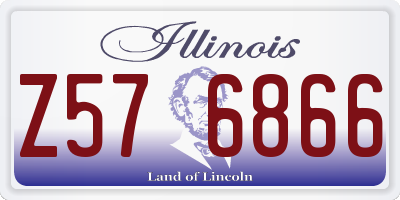 IL license plate Z576866