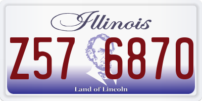 IL license plate Z576870