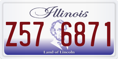 IL license plate Z576871