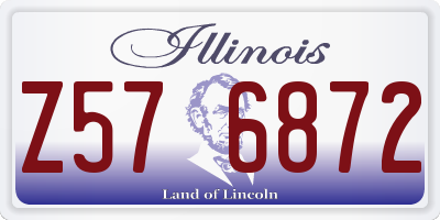 IL license plate Z576872