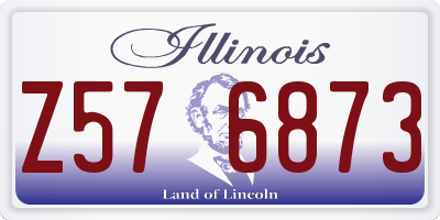 IL license plate Z576873