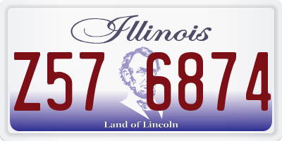IL license plate Z576874