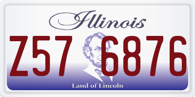 IL license plate Z576876