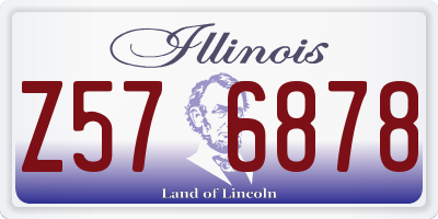 IL license plate Z576878